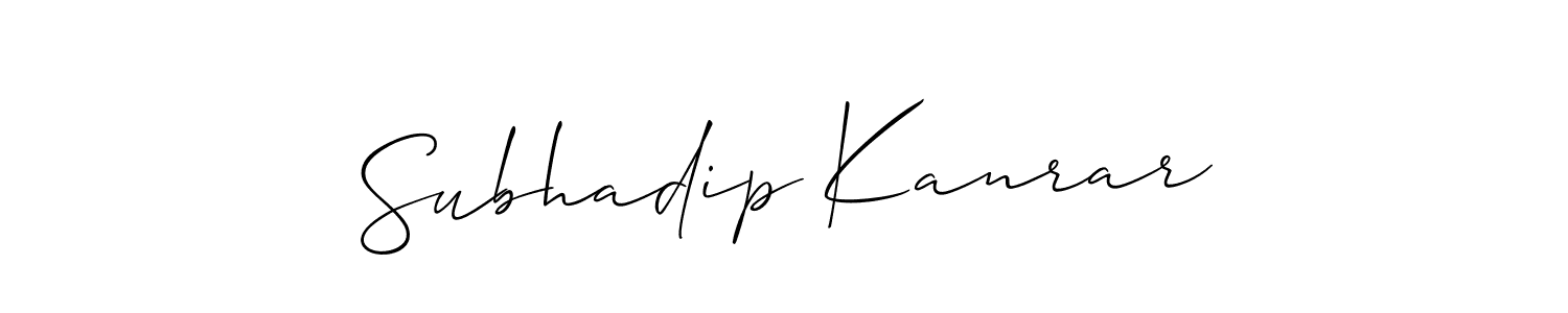 Once you've used our free online signature maker to create your best signature Allison_Script style, it's time to enjoy all of the benefits that Subhadip Kanrar name signing documents. Subhadip Kanrar signature style 2 images and pictures png