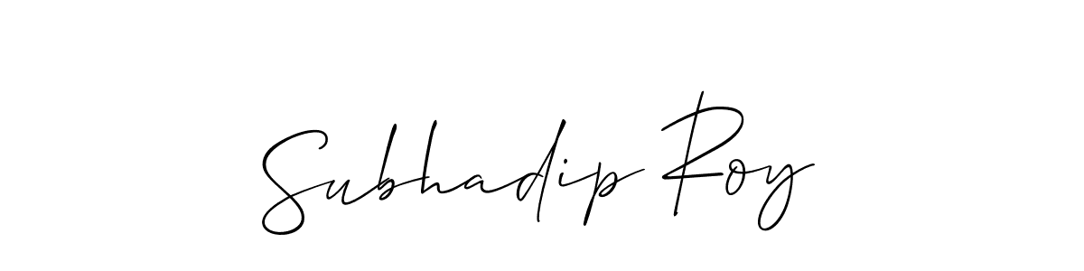 How to Draw Subhadip Roy signature style? Allison_Script is a latest design signature styles for name Subhadip Roy. Subhadip Roy signature style 2 images and pictures png