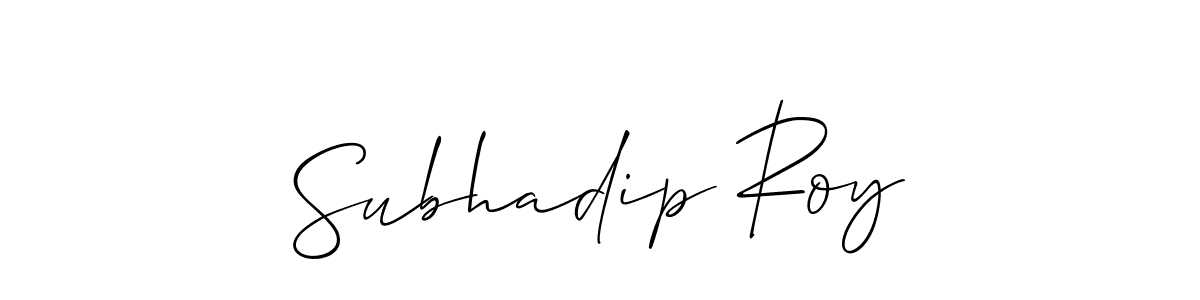 Make a beautiful signature design for name Subhadip Roy. With this signature (Allison_Script) style, you can create a handwritten signature for free. Subhadip Roy signature style 2 images and pictures png