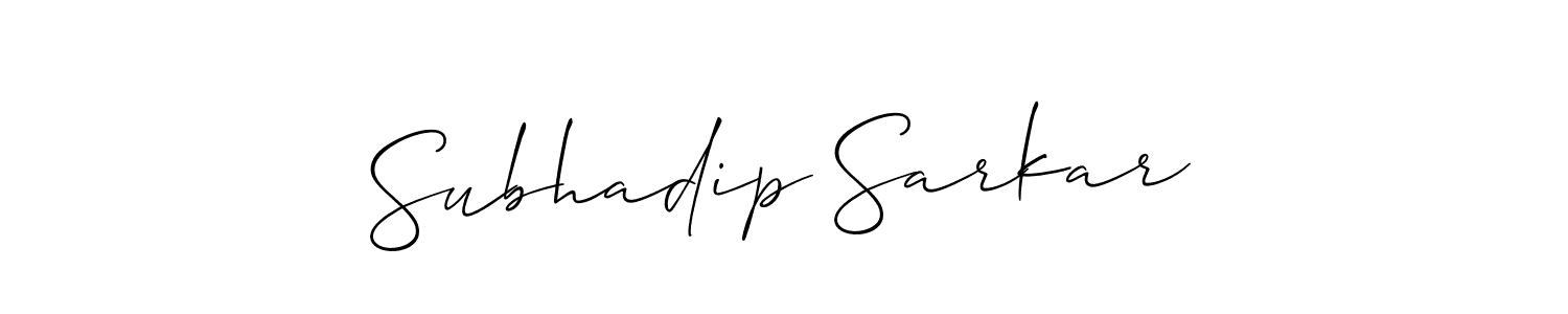 Similarly Allison_Script is the best handwritten signature design. Signature creator online .You can use it as an online autograph creator for name Subhadip Sarkar. Subhadip Sarkar signature style 2 images and pictures png