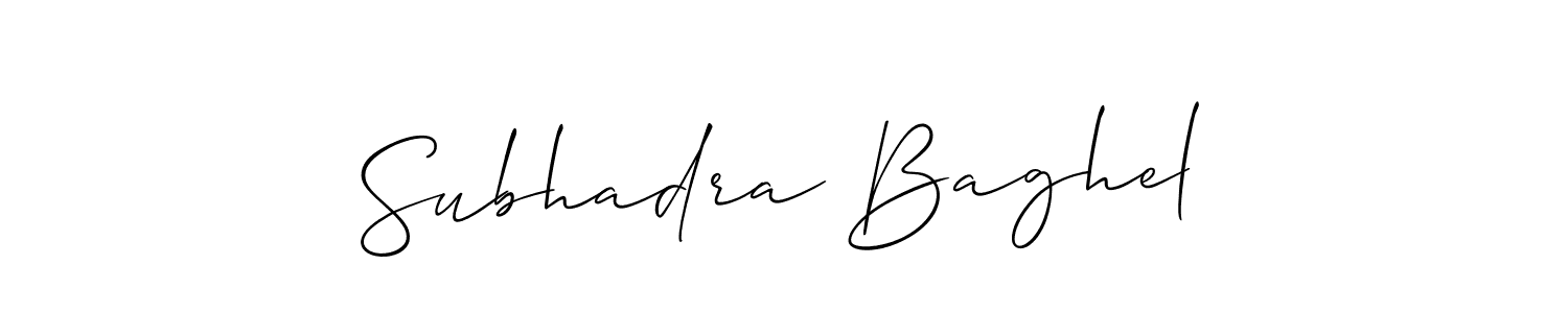 Also You can easily find your signature by using the search form. We will create Subhadra Baghel name handwritten signature images for you free of cost using Allison_Script sign style. Subhadra Baghel signature style 2 images and pictures png