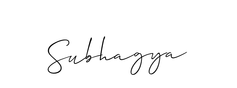 You should practise on your own different ways (Allison_Script) to write your name (Subhagya) in signature. don't let someone else do it for you. Subhagya signature style 2 images and pictures png