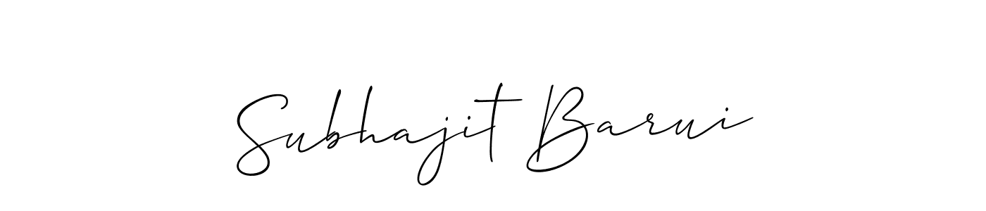 Similarly Allison_Script is the best handwritten signature design. Signature creator online .You can use it as an online autograph creator for name Subhajit Barui. Subhajit Barui signature style 2 images and pictures png