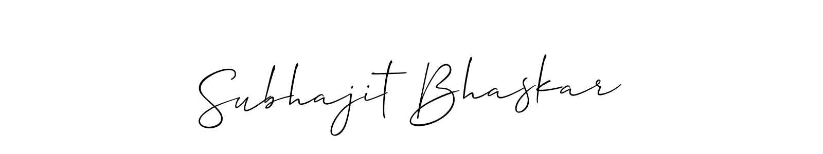 Subhajit Bhaskar stylish signature style. Best Handwritten Sign (Allison_Script) for my name. Handwritten Signature Collection Ideas for my name Subhajit Bhaskar. Subhajit Bhaskar signature style 2 images and pictures png