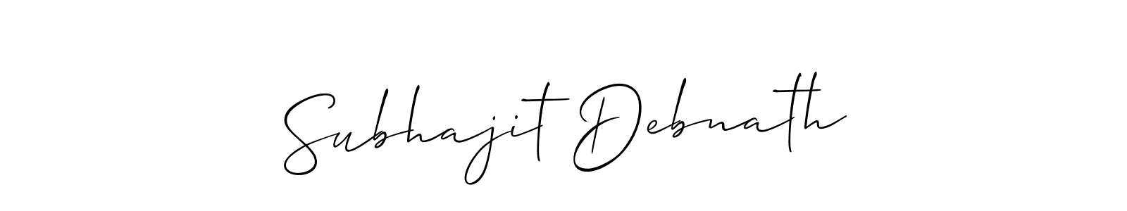 You should practise on your own different ways (Allison_Script) to write your name (Subhajit Debnath) in signature. don't let someone else do it for you. Subhajit Debnath signature style 2 images and pictures png