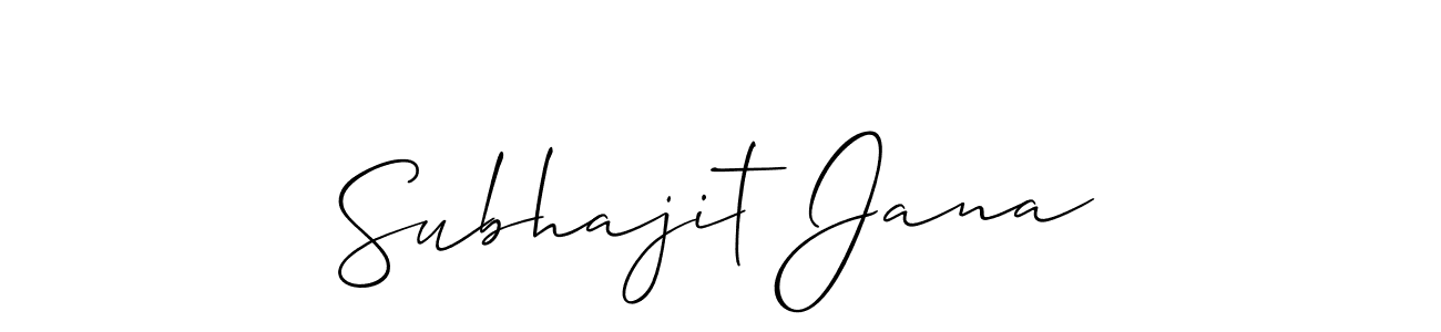 This is the best signature style for the Subhajit Jana name. Also you like these signature font (Allison_Script). Mix name signature. Subhajit Jana signature style 2 images and pictures png