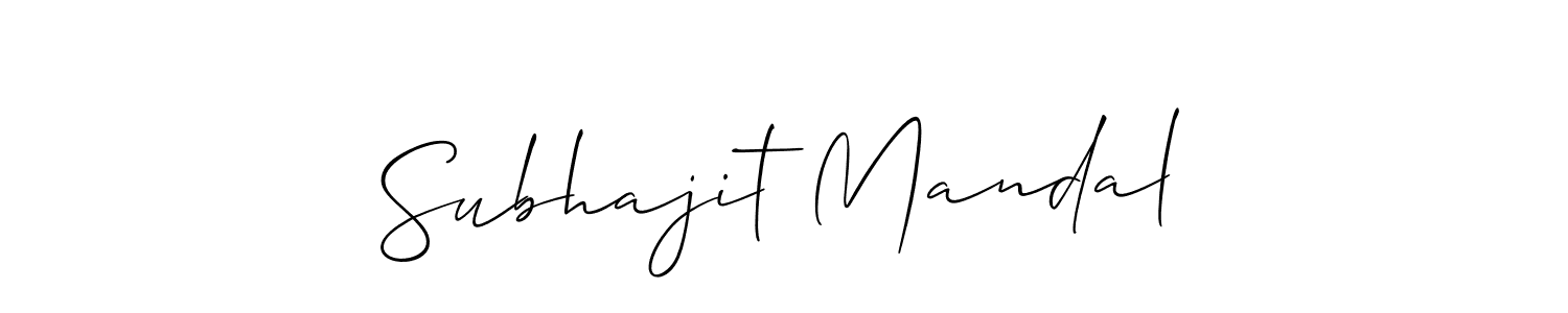 Subhajit Mandal stylish signature style. Best Handwritten Sign (Allison_Script) for my name. Handwritten Signature Collection Ideas for my name Subhajit Mandal. Subhajit Mandal signature style 2 images and pictures png