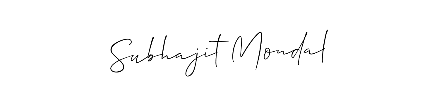Similarly Allison_Script is the best handwritten signature design. Signature creator online .You can use it as an online autograph creator for name Subhajit Mondal. Subhajit Mondal signature style 2 images and pictures png