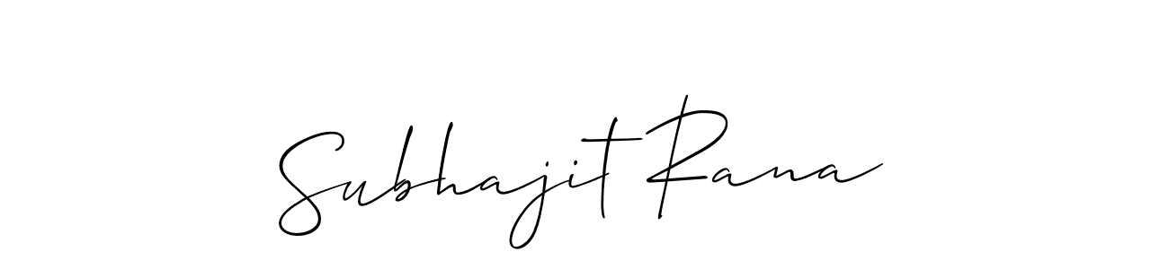 Also You can easily find your signature by using the search form. We will create Subhajit Rana name handwritten signature images for you free of cost using Allison_Script sign style. Subhajit Rana signature style 2 images and pictures png