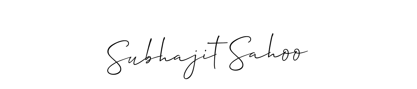 Subhajit Sahoo stylish signature style. Best Handwritten Sign (Allison_Script) for my name. Handwritten Signature Collection Ideas for my name Subhajit Sahoo. Subhajit Sahoo signature style 2 images and pictures png