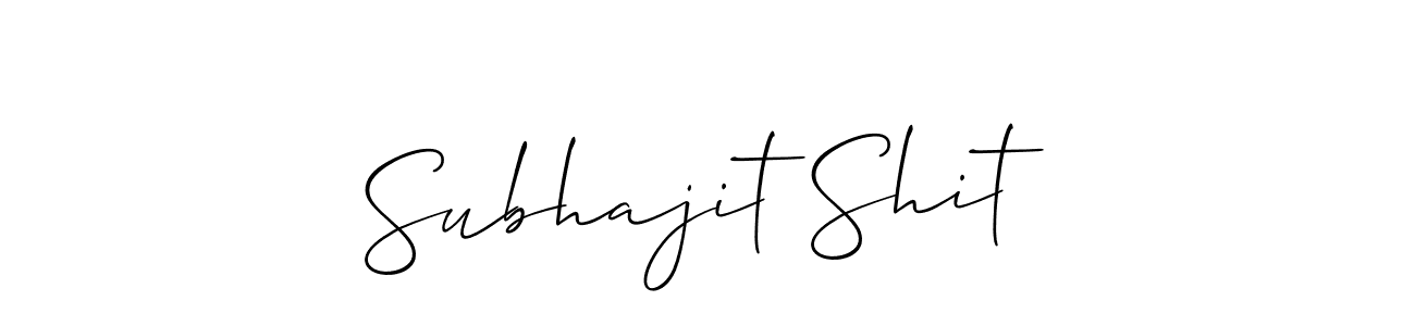 Similarly Allison_Script is the best handwritten signature design. Signature creator online .You can use it as an online autograph creator for name Subhajit Shit. Subhajit Shit signature style 2 images and pictures png