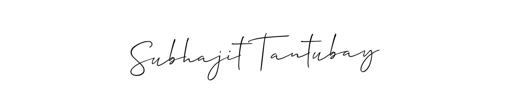 Subhajit Tantubay stylish signature style. Best Handwritten Sign (Allison_Script) for my name. Handwritten Signature Collection Ideas for my name Subhajit Tantubay. Subhajit Tantubay signature style 2 images and pictures png
