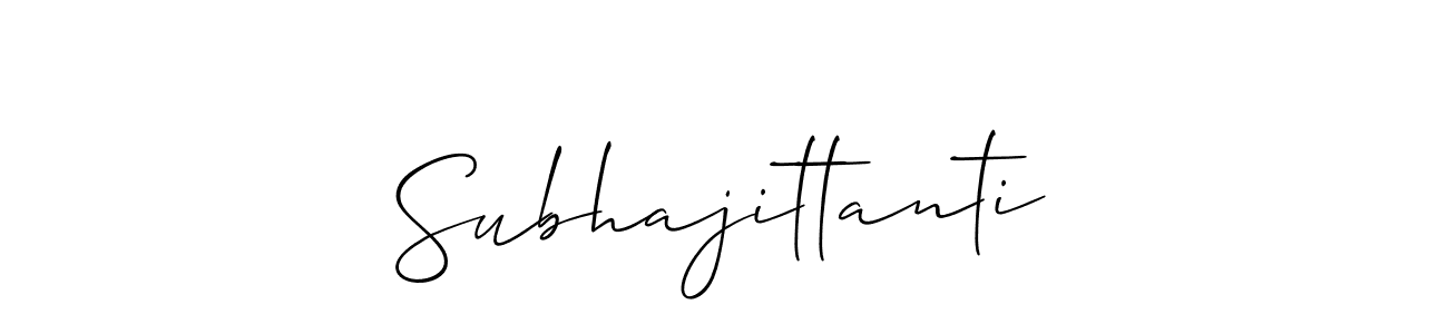 Also we have Subhajittanti name is the best signature style. Create professional handwritten signature collection using Allison_Script autograph style. Subhajittanti signature style 2 images and pictures png