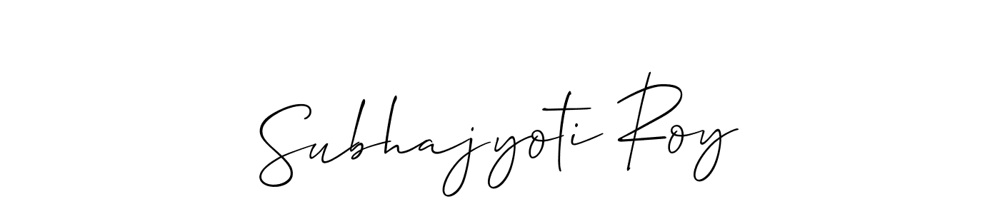 Also we have Subhajyoti Roy name is the best signature style. Create professional handwritten signature collection using Allison_Script autograph style. Subhajyoti Roy signature style 2 images and pictures png