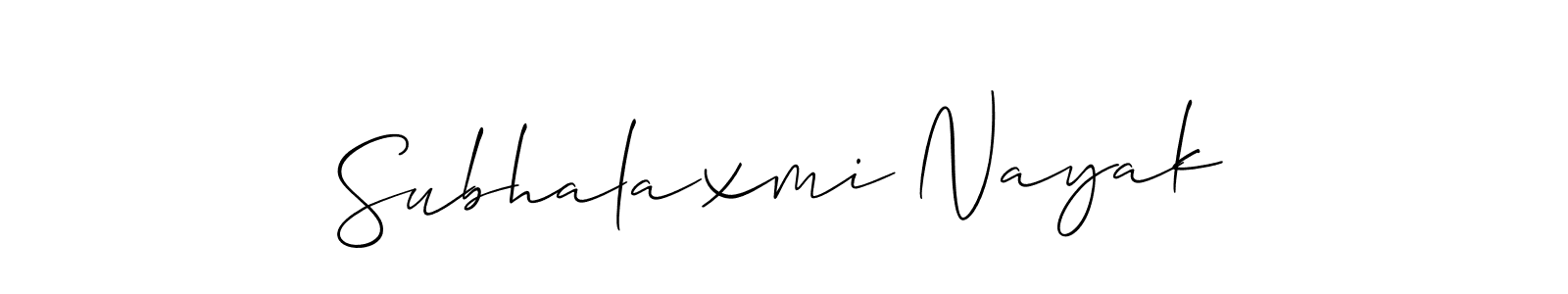 Make a beautiful signature design for name Subhalaxmi Nayak. Use this online signature maker to create a handwritten signature for free. Subhalaxmi Nayak signature style 2 images and pictures png