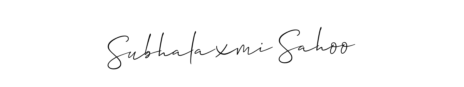 Subhalaxmi Sahoo stylish signature style. Best Handwritten Sign (Allison_Script) for my name. Handwritten Signature Collection Ideas for my name Subhalaxmi Sahoo. Subhalaxmi Sahoo signature style 2 images and pictures png