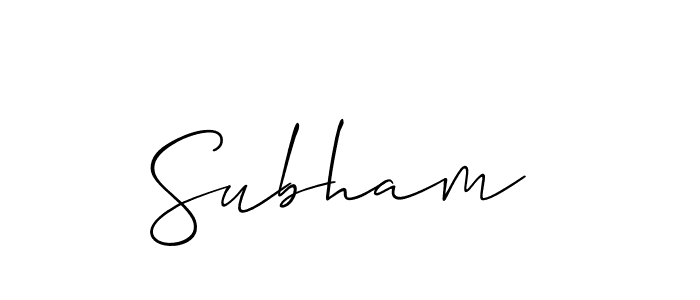 How to make Subham  name signature. Use Allison_Script style for creating short signs online. This is the latest handwritten sign. Subham  signature style 2 images and pictures png