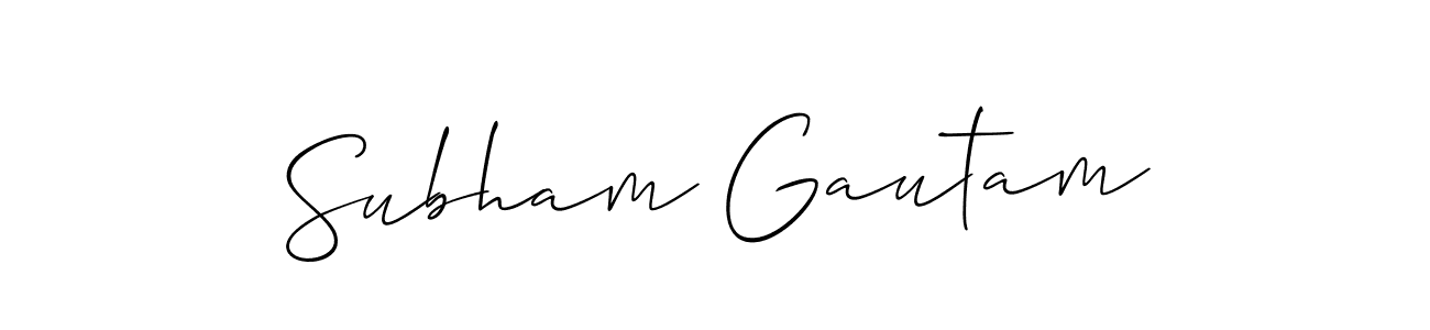 Make a beautiful signature design for name Subham Gautam. Use this online signature maker to create a handwritten signature for free. Subham Gautam signature style 2 images and pictures png