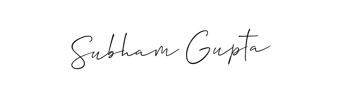 The best way (Allison_Script) to make a short signature is to pick only two or three words in your name. The name Subham Gupta include a total of six letters. For converting this name. Subham Gupta signature style 2 images and pictures png