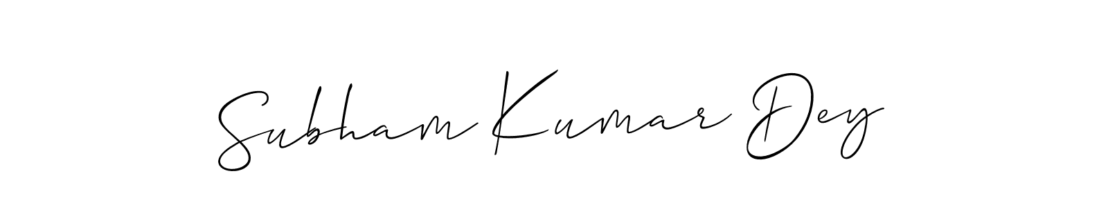 How to Draw Subham Kumar Dey signature style? Allison_Script is a latest design signature styles for name Subham Kumar Dey. Subham Kumar Dey signature style 2 images and pictures png
