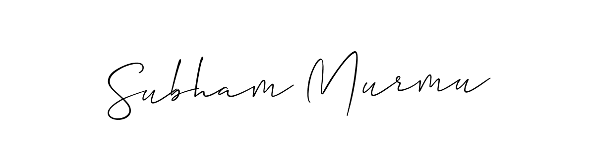 Also You can easily find your signature by using the search form. We will create Subham Murmu name handwritten signature images for you free of cost using Allison_Script sign style. Subham Murmu signature style 2 images and pictures png