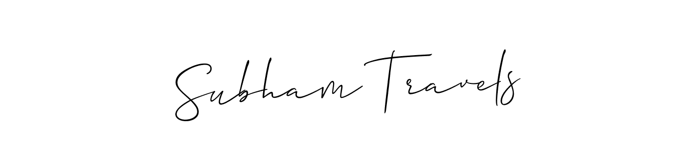 if you are searching for the best signature style for your name Subham Travels. so please give up your signature search. here we have designed multiple signature styles  using Allison_Script. Subham Travels signature style 2 images and pictures png
