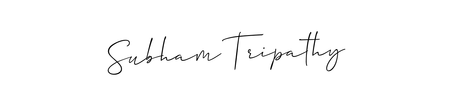 Make a beautiful signature design for name Subham Tripathy. With this signature (Allison_Script) style, you can create a handwritten signature for free. Subham Tripathy signature style 2 images and pictures png