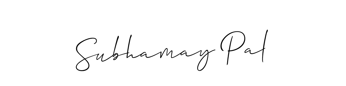 How to make Subhamay Pal name signature. Use Allison_Script style for creating short signs online. This is the latest handwritten sign. Subhamay Pal signature style 2 images and pictures png