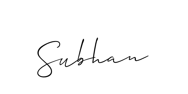 Make a beautiful signature design for name Subhan. Use this online signature maker to create a handwritten signature for free. Subhan signature style 2 images and pictures png