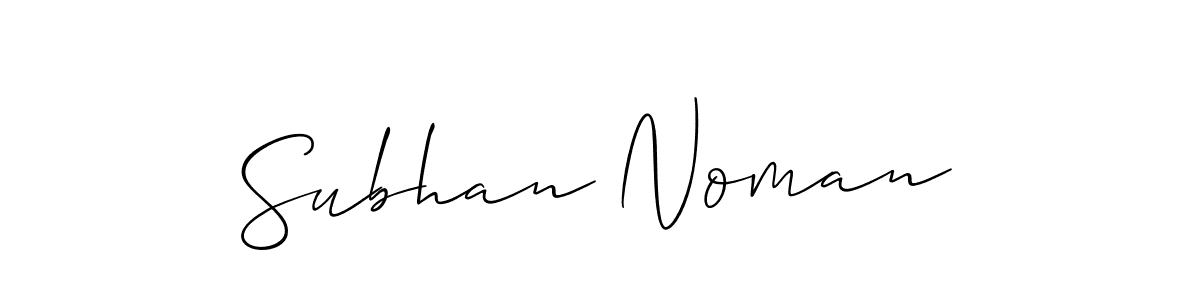 Once you've used our free online signature maker to create your best signature Allison_Script style, it's time to enjoy all of the benefits that Subhan Noman name signing documents. Subhan Noman signature style 2 images and pictures png