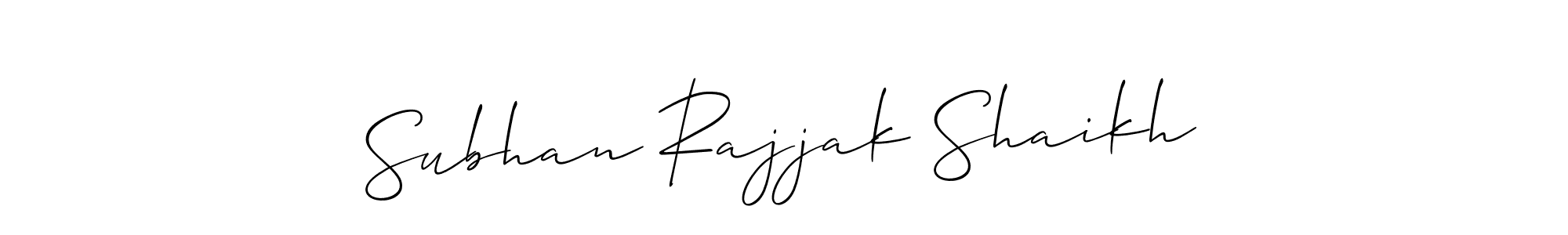 Make a beautiful signature design for name Subhan Rajjak Shaikh. Use this online signature maker to create a handwritten signature for free. Subhan Rajjak Shaikh signature style 2 images and pictures png