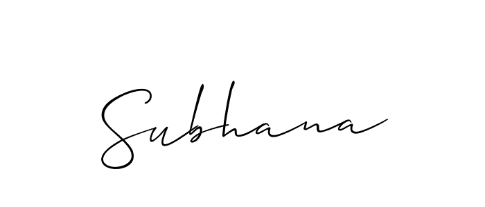 You should practise on your own different ways (Allison_Script) to write your name (Subhana) in signature. don't let someone else do it for you. Subhana signature style 2 images and pictures png