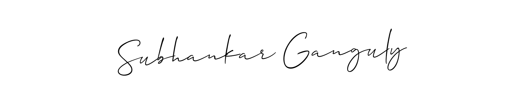 Subhankar Ganguly stylish signature style. Best Handwritten Sign (Allison_Script) for my name. Handwritten Signature Collection Ideas for my name Subhankar Ganguly. Subhankar Ganguly signature style 2 images and pictures png