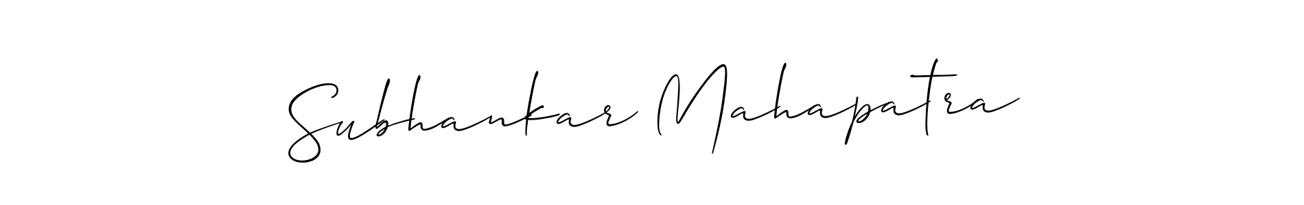 Make a short Subhankar Mahapatra signature style. Manage your documents anywhere anytime using Allison_Script. Create and add eSignatures, submit forms, share and send files easily. Subhankar Mahapatra signature style 2 images and pictures png