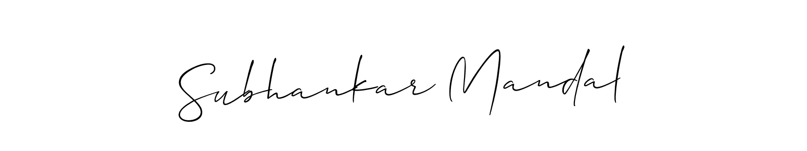 The best way (Allison_Script) to make a short signature is to pick only two or three words in your name. The name Subhankar Mandal include a total of six letters. For converting this name. Subhankar Mandal signature style 2 images and pictures png