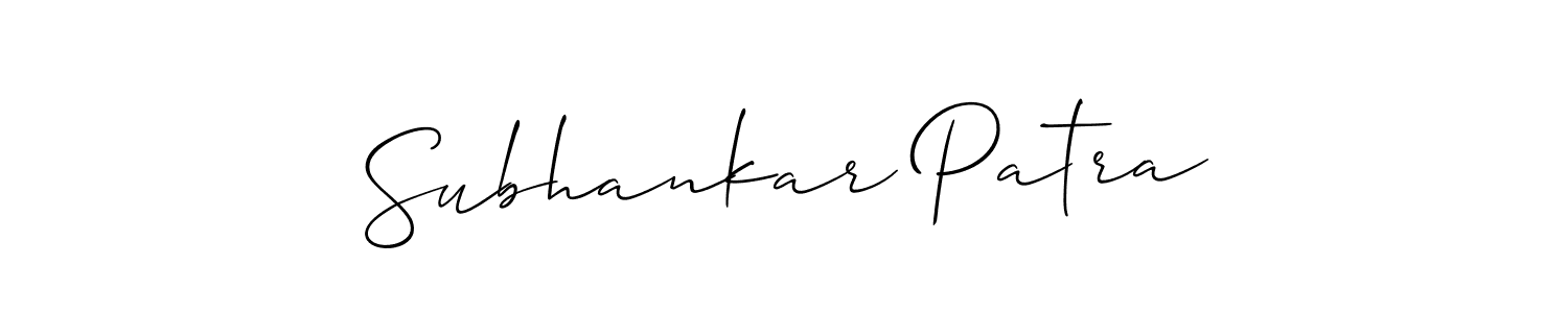 This is the best signature style for the Subhankar Patra name. Also you like these signature font (Allison_Script). Mix name signature. Subhankar Patra signature style 2 images and pictures png