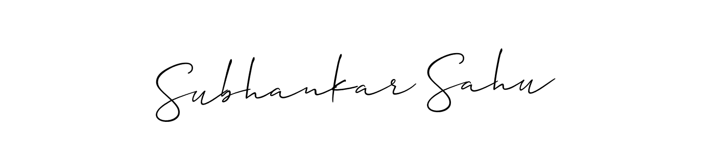 How to make Subhankar Sahu signature? Allison_Script is a professional autograph style. Create handwritten signature for Subhankar Sahu name. Subhankar Sahu signature style 2 images and pictures png