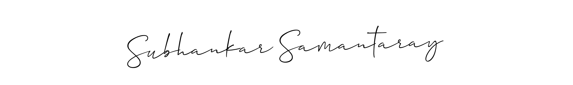 if you are searching for the best signature style for your name Subhankar Samantaray. so please give up your signature search. here we have designed multiple signature styles  using Allison_Script. Subhankar Samantaray signature style 2 images and pictures png