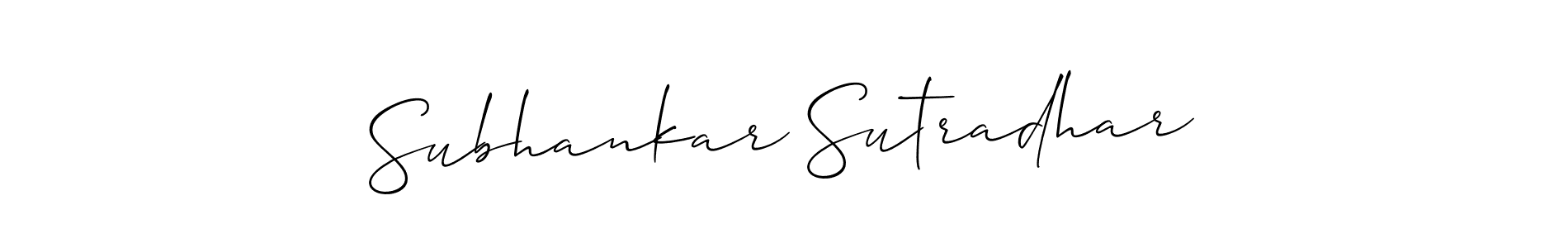 How to Draw Subhankar Sutradhar signature style? Allison_Script is a latest design signature styles for name Subhankar Sutradhar. Subhankar Sutradhar signature style 2 images and pictures png