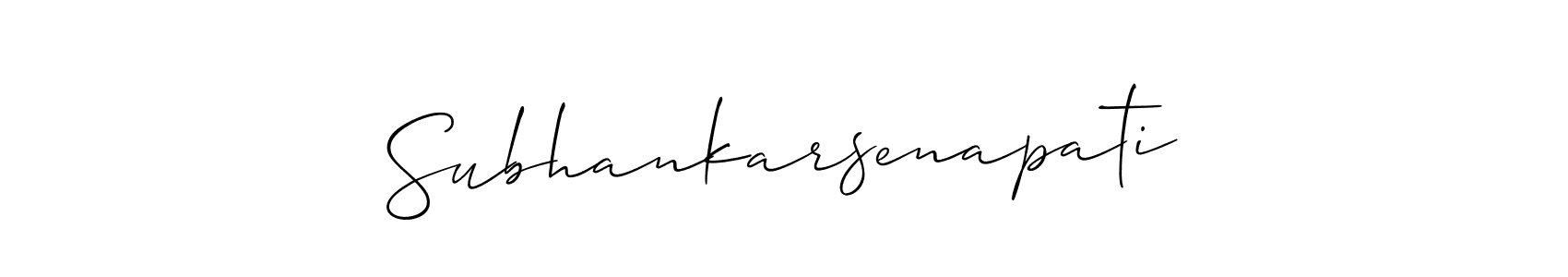 How to make Subhankarsenapati signature? Allison_Script is a professional autograph style. Create handwritten signature for Subhankarsenapati name. Subhankarsenapati signature style 2 images and pictures png