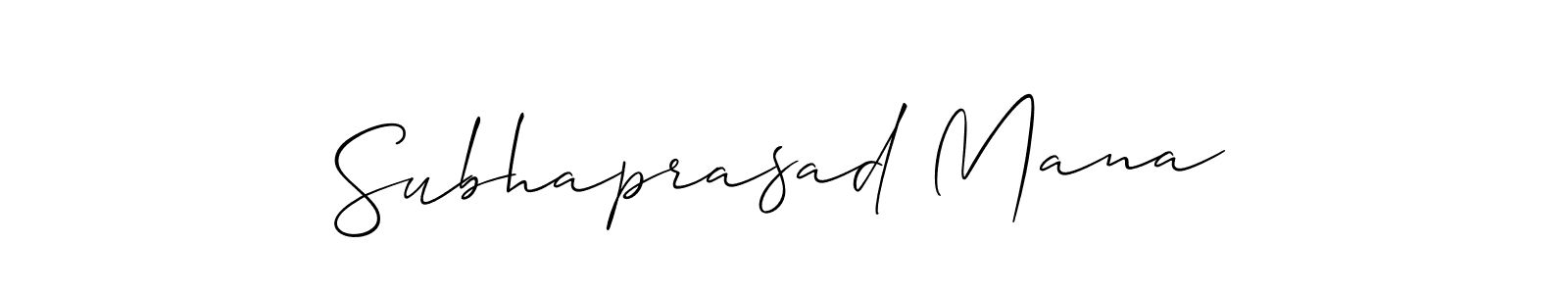 Here are the top 10 professional signature styles for the name Subhaprasad Mana. These are the best autograph styles you can use for your name. Subhaprasad Mana signature style 2 images and pictures png