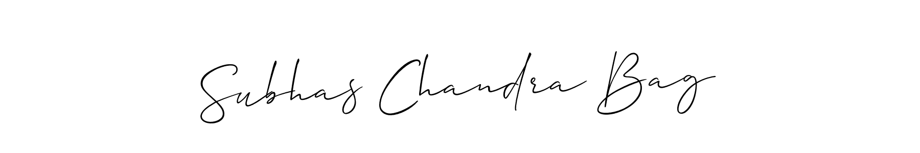 The best way (Allison_Script) to make a short signature is to pick only two or three words in your name. The name Subhas Chandra Bag include a total of six letters. For converting this name. Subhas Chandra Bag signature style 2 images and pictures png