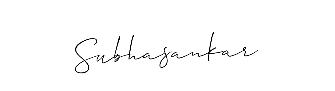 You should practise on your own different ways (Allison_Script) to write your name (Subhasankar) in signature. don't let someone else do it for you. Subhasankar signature style 2 images and pictures png