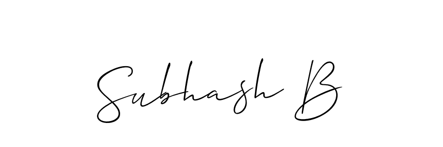 Make a beautiful signature design for name Subhash B. Use this online signature maker to create a handwritten signature for free. Subhash B signature style 2 images and pictures png