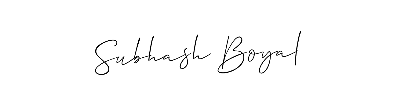 if you are searching for the best signature style for your name Subhash Boyal. so please give up your signature search. here we have designed multiple signature styles  using Allison_Script. Subhash Boyal signature style 2 images and pictures png