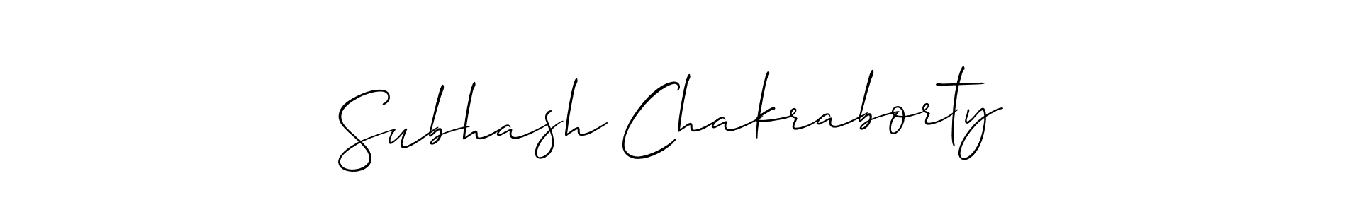 Also You can easily find your signature by using the search form. We will create Subhash Chakraborty name handwritten signature images for you free of cost using Allison_Script sign style. Subhash Chakraborty signature style 2 images and pictures png