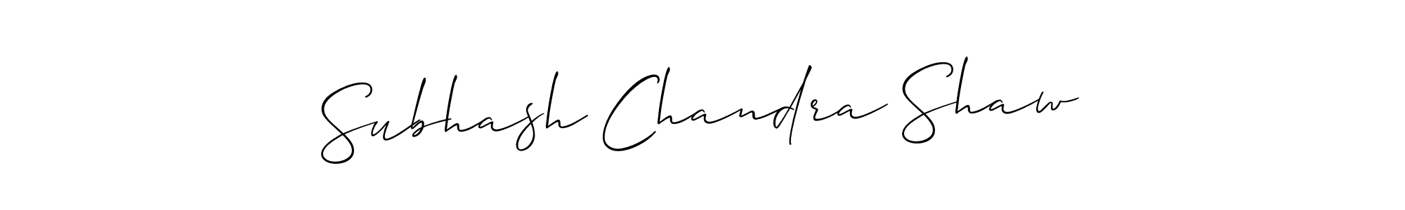 Subhash Chandra Shaw stylish signature style. Best Handwritten Sign (Allison_Script) for my name. Handwritten Signature Collection Ideas for my name Subhash Chandra Shaw. Subhash Chandra Shaw signature style 2 images and pictures png