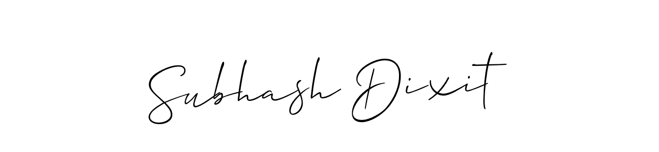 Create a beautiful signature design for name Subhash Dixit. With this signature (Allison_Script) fonts, you can make a handwritten signature for free. Subhash Dixit signature style 2 images and pictures png