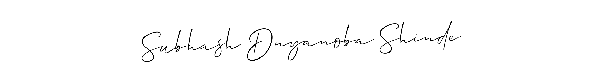 Use a signature maker to create a handwritten signature online. With this signature software, you can design (Allison_Script) your own signature for name Subhash Dnyanoba Shinde. Subhash Dnyanoba Shinde signature style 2 images and pictures png