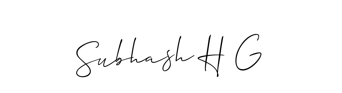 Here are the top 10 professional signature styles for the name Subhash H G. These are the best autograph styles you can use for your name. Subhash H G signature style 2 images and pictures png